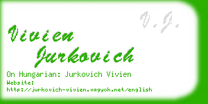 vivien jurkovich business card
